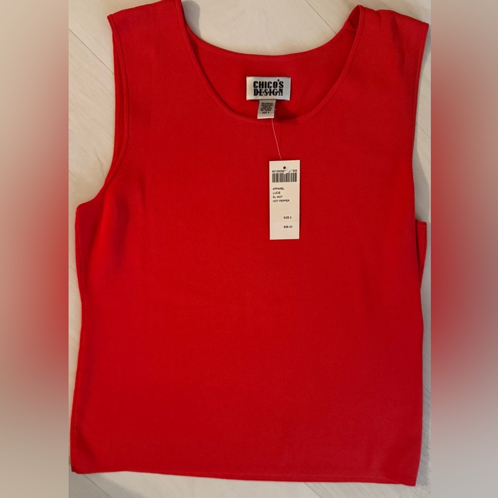 Chico's Vibrant Red Tank Top